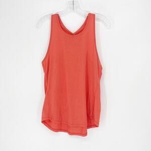 Athleta Criss Cross Back Orange Tank Top Size Small